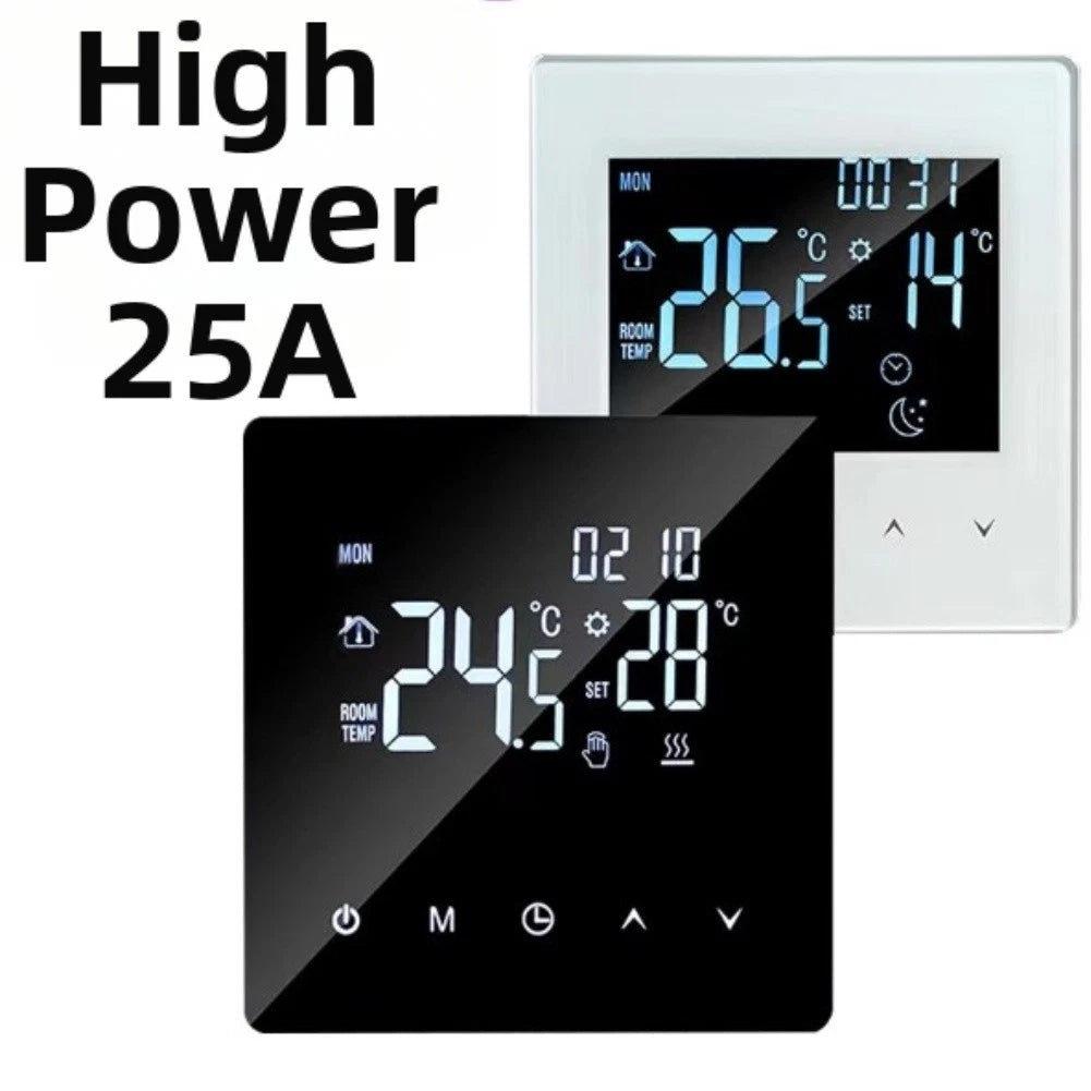25A Electric Floor Heating Thermostat with Large Touch Screen