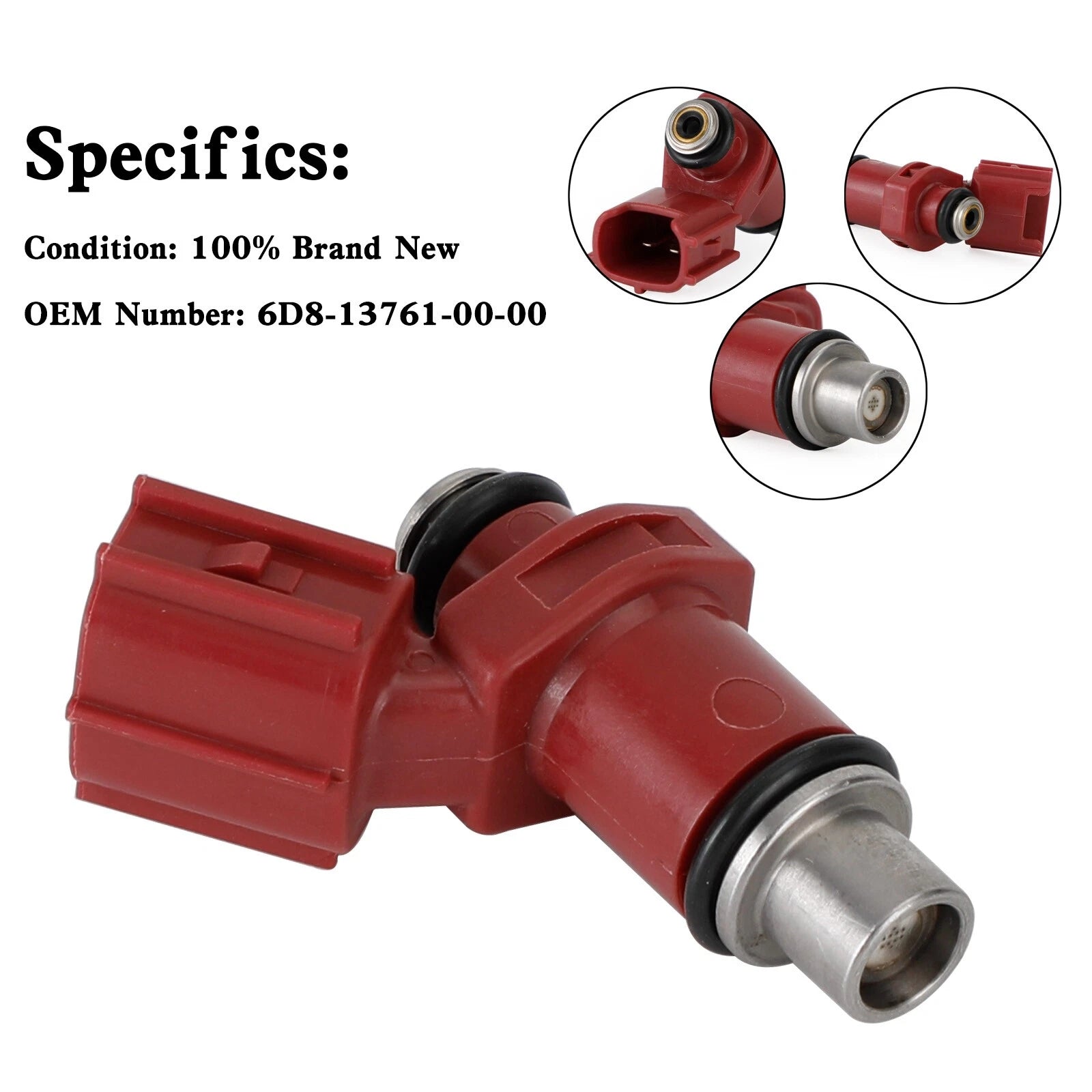 Fuel Injector 160CC 6D8-13761-00-00 for Yamaha Outboard 80BEL (1990–1999)