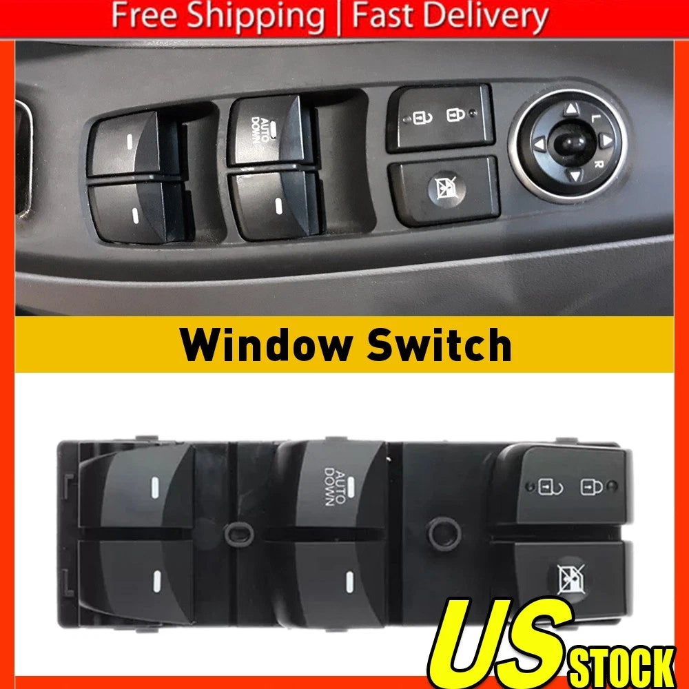 Left Driver Side Master Window Switch for Hyundai Elantra (2011â2015)