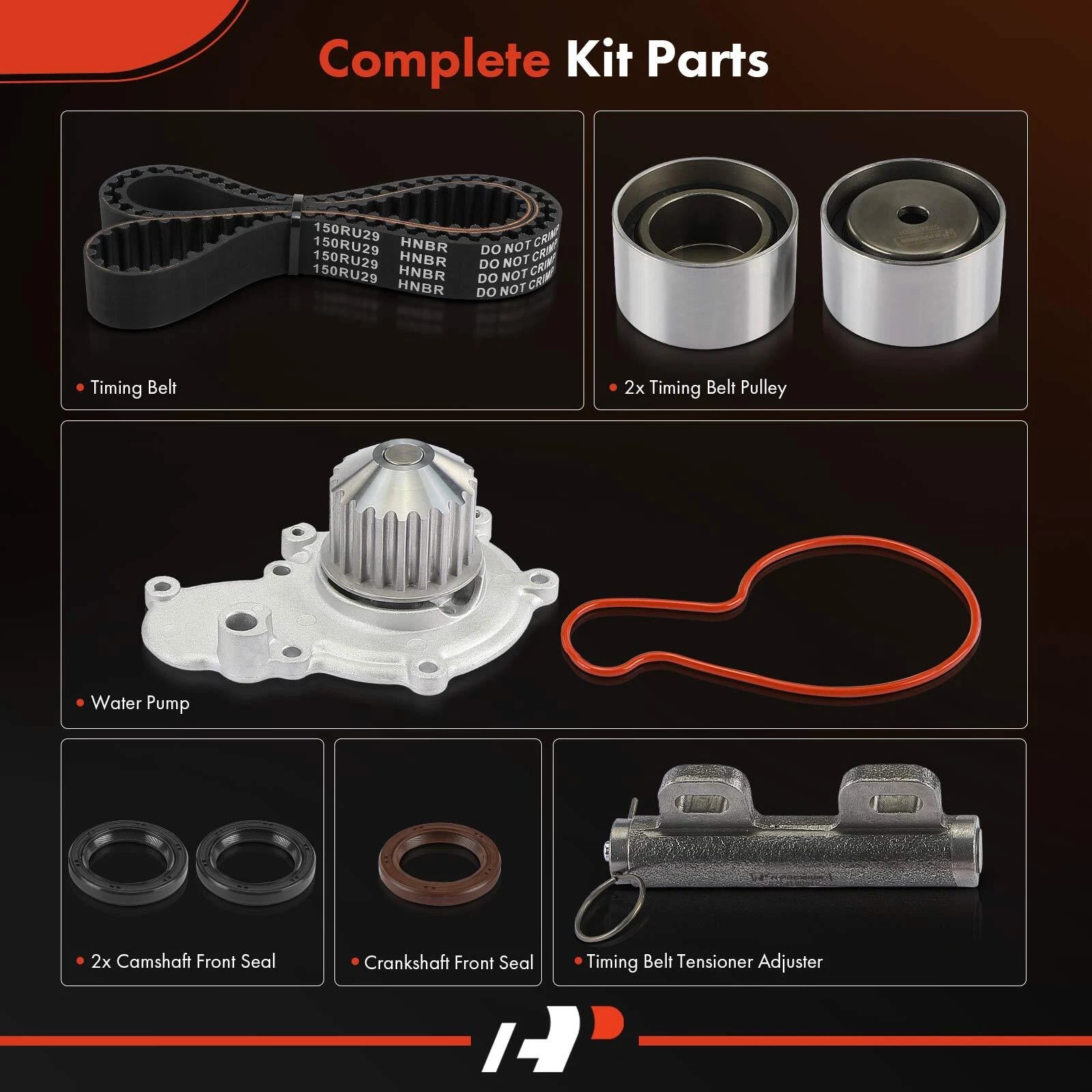 8x Timing Belt and Water Pump Kit for Dodge Avenger (1995–1999)