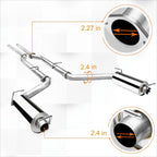 Dual 2.25" Tip Catback Exhaust Muffler for Dodge Charger (2011–2014)
