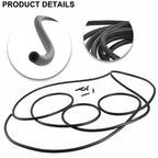 Hose Connector Splitter 300CM Black for Windshield Washer Wiper Tube