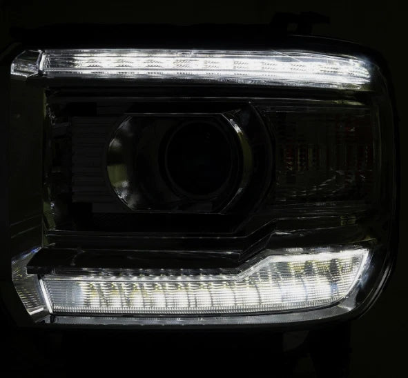 LED DRL Headlights for GMC Sierra 1500 2500HD 3500HD (2014–2018)