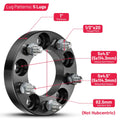 4X 1 Inch 5x4.5 Wheel Spacers for Jeep Wrangler Cherokee Ford Ranger Mustang