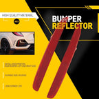 Red Lens Rear Bumper Reflector Marker 1 Pair for Honda Civic Hatchback (2017–2021)