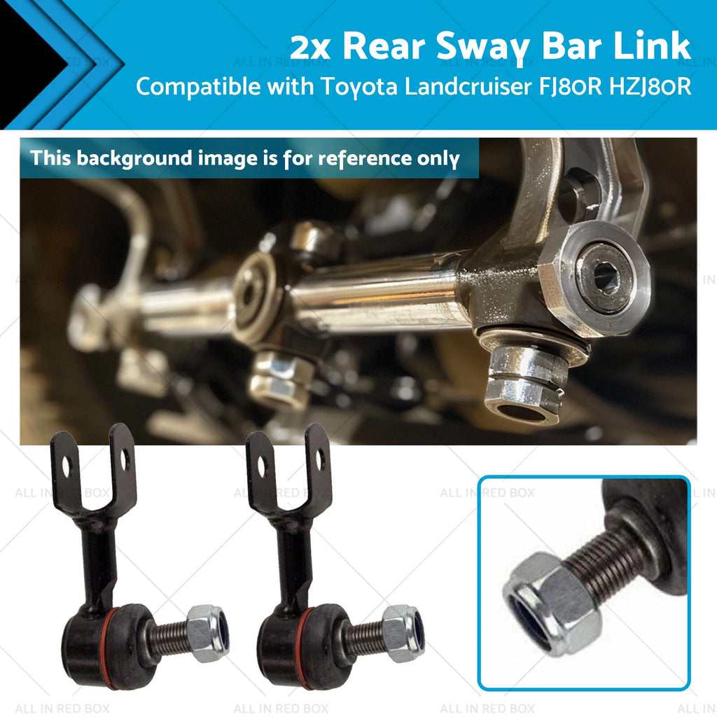 2X Rear Sway Bar Link for Toyota Landcruiser FJ80R HZJ80R (1992–2019)