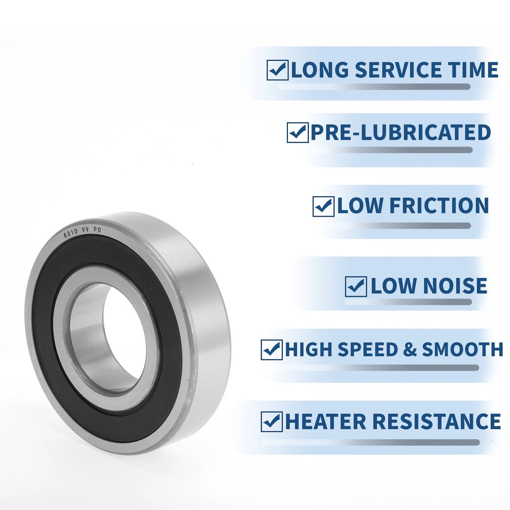 Deep Groove Ball Bearing 6310VV for Scooter Skateboard (50x110x27mm)