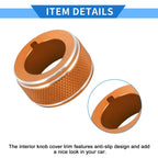 Rear View Mirror Adjust Switch Knob Cover for Subaru Forester (2019–2024) Orange