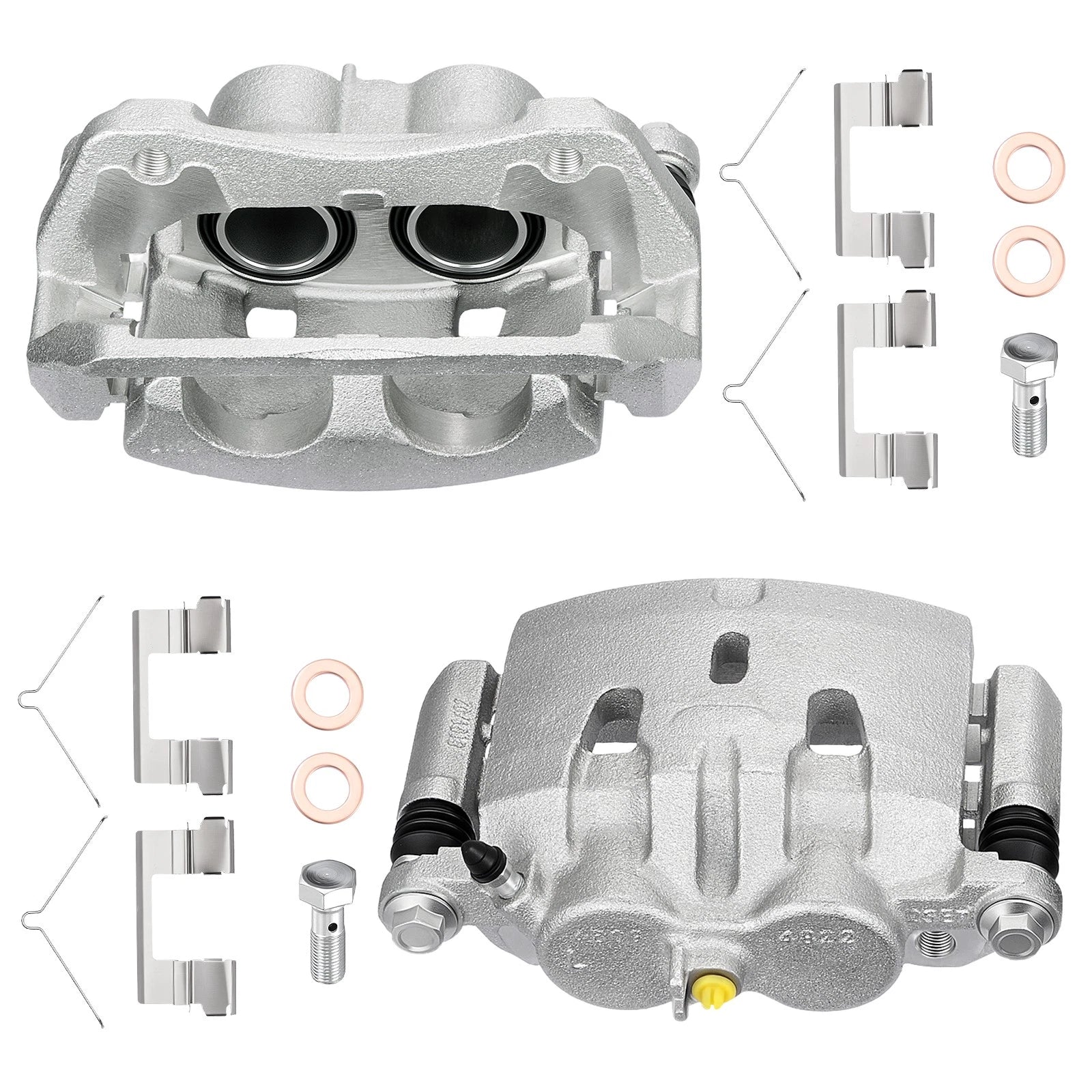 Pair Front Brake Calipers for Honda Pilot Ridgeline (2016–2021)