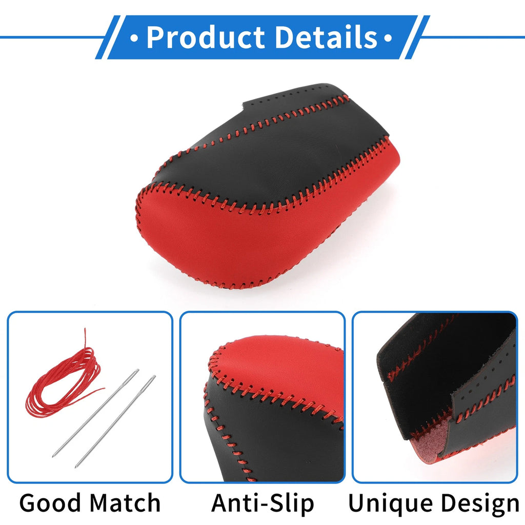 1 Pc Gear Shift Knob Cover for Chevrolet Cruze (2011–2015) Red Black