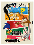 Looney Tunes That's All Folks Tin Metal Sign for Man Cave Garage Decor