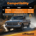 Front 3" Rear 5" Drop Lowering Kit w/ Shock Relocation for Chevy C10 (1963–1972)