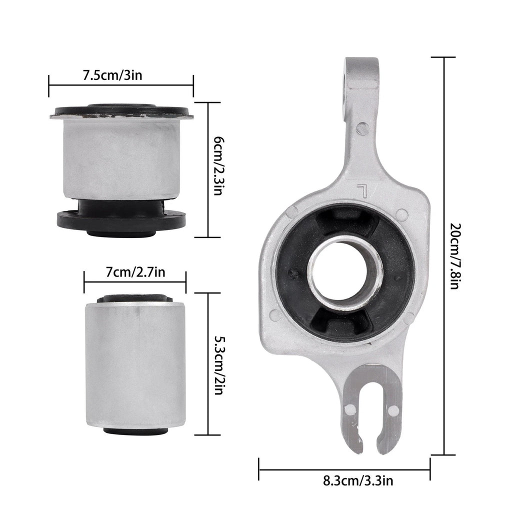 Set of 6 Front Lower Control Arm Bushings for Mercedes Benz GL320 ML320 (2007–2009)