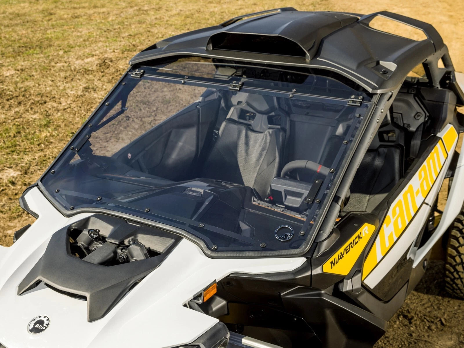 Scratch Resistant Light Tint Flip Windshield for Can-Am Maverick R (2013–2023)