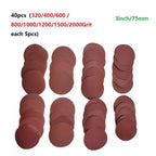Sanding Papers Set of 10 for Detailing (320-2000 Grit)