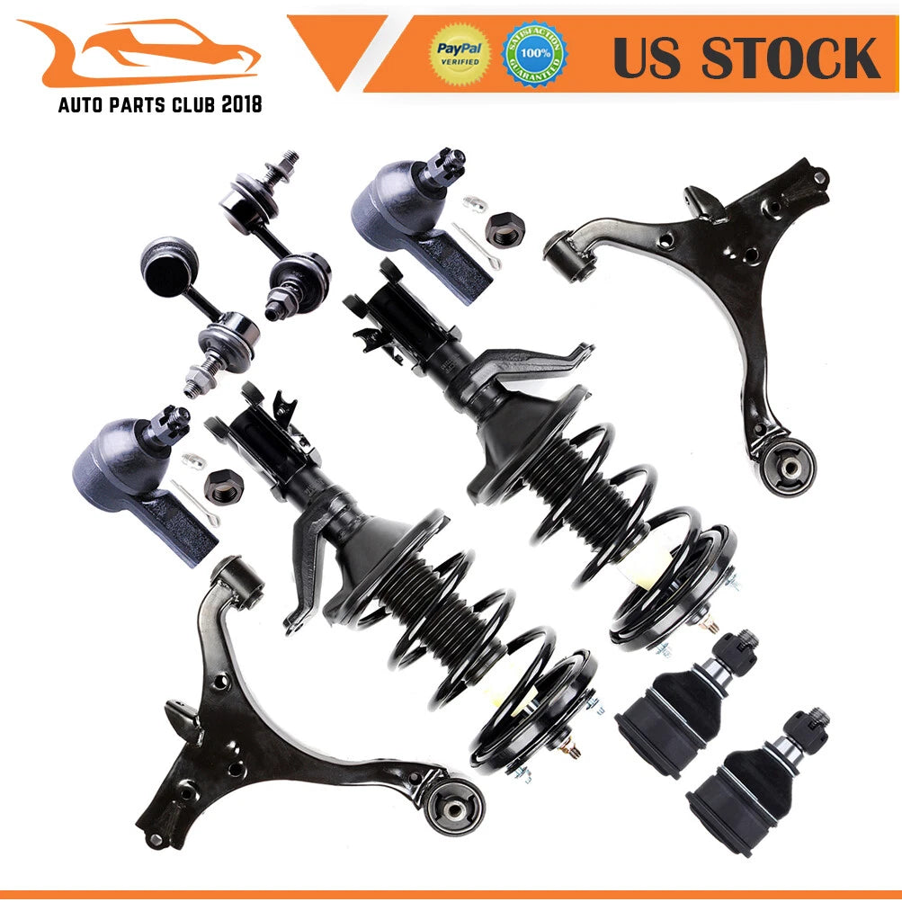 Set of 2 Front Complete Struts Assemblies for Honda Civic (2003–2005)
