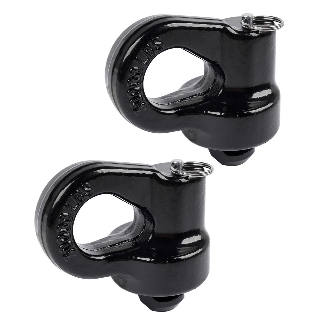 Pair Gooseneck Safety Chain Anchors for Silverado F-250 F-350 Sierra
