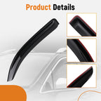Set of 4 Window Visors Rain Guards for Chevy Silverado Double Cab (2014–2018)