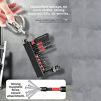 Portable Screwdriver Bit Extension Rod with Magnetic Tip