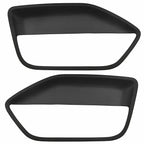 Pair of Black ABS Interior Door Panel Inserts for Ford Mustang (2005-2009)