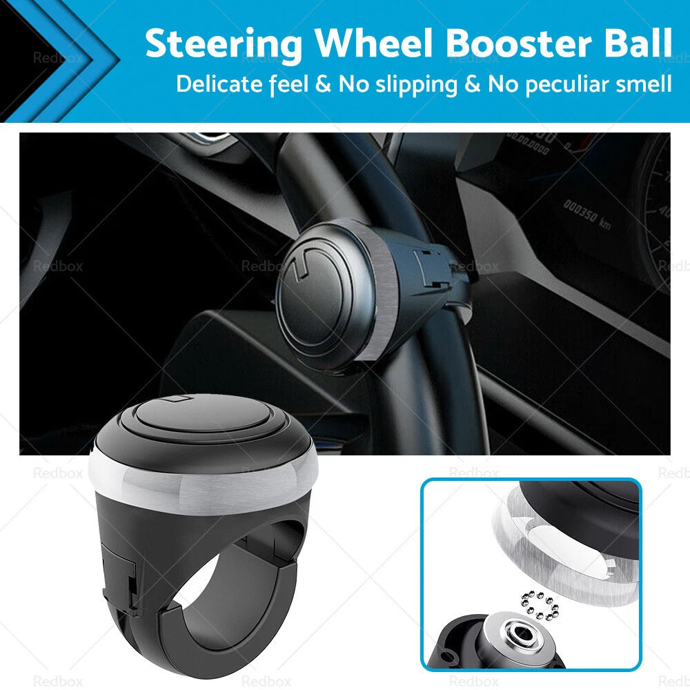 Steering Wheel Knob Aid Booster Ball Spinner for Universal Fit (Car/Truck)