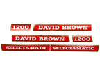 Decal Set for David Brown 1200 Tractors (1970–1975)