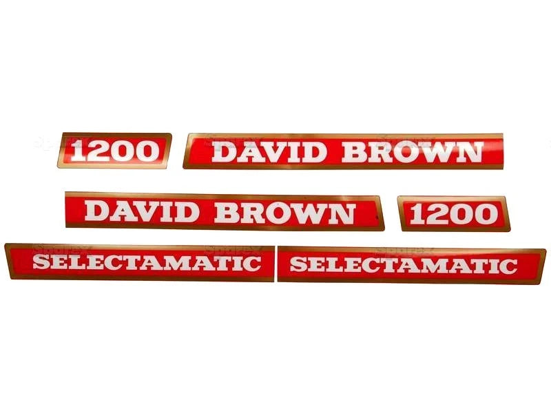Decal Set for David Brown 1200 Tractors (1970–1975)