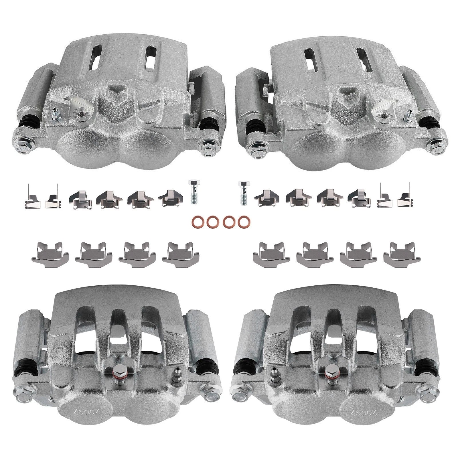 4X Brake Caliper Assembly Kit for Ford F-350/250 Super Duty (2008–2012)