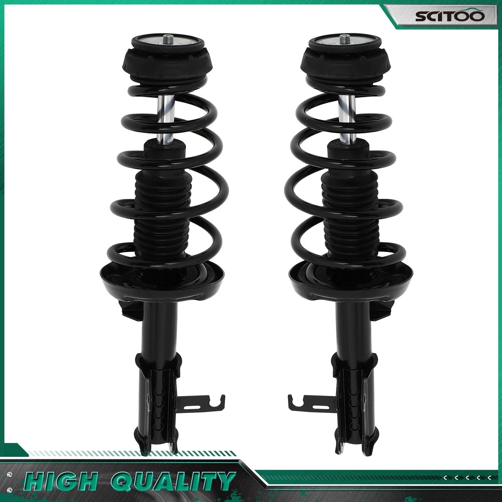Set of 2 Front Complete Struts Spring & Mount for Chevy Cruze (2012–2016)