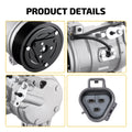A/C Compressor w/ Clutch for Toyota Sequoia 2008–2022 5.7L