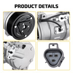 A/C Compressor w/ Clutch for Toyota Sequoia 2008–2022 5.7L