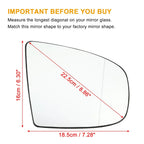 Pair Car Mirror Glass Replacement for BMW X5 X6