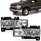 Headlights Pair for Chevrolet C10 C/K (1988–1998)
