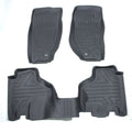 Set of 3 TPE Rubber All Weather Floor Mats for Jeep Liberty (2008–2012)