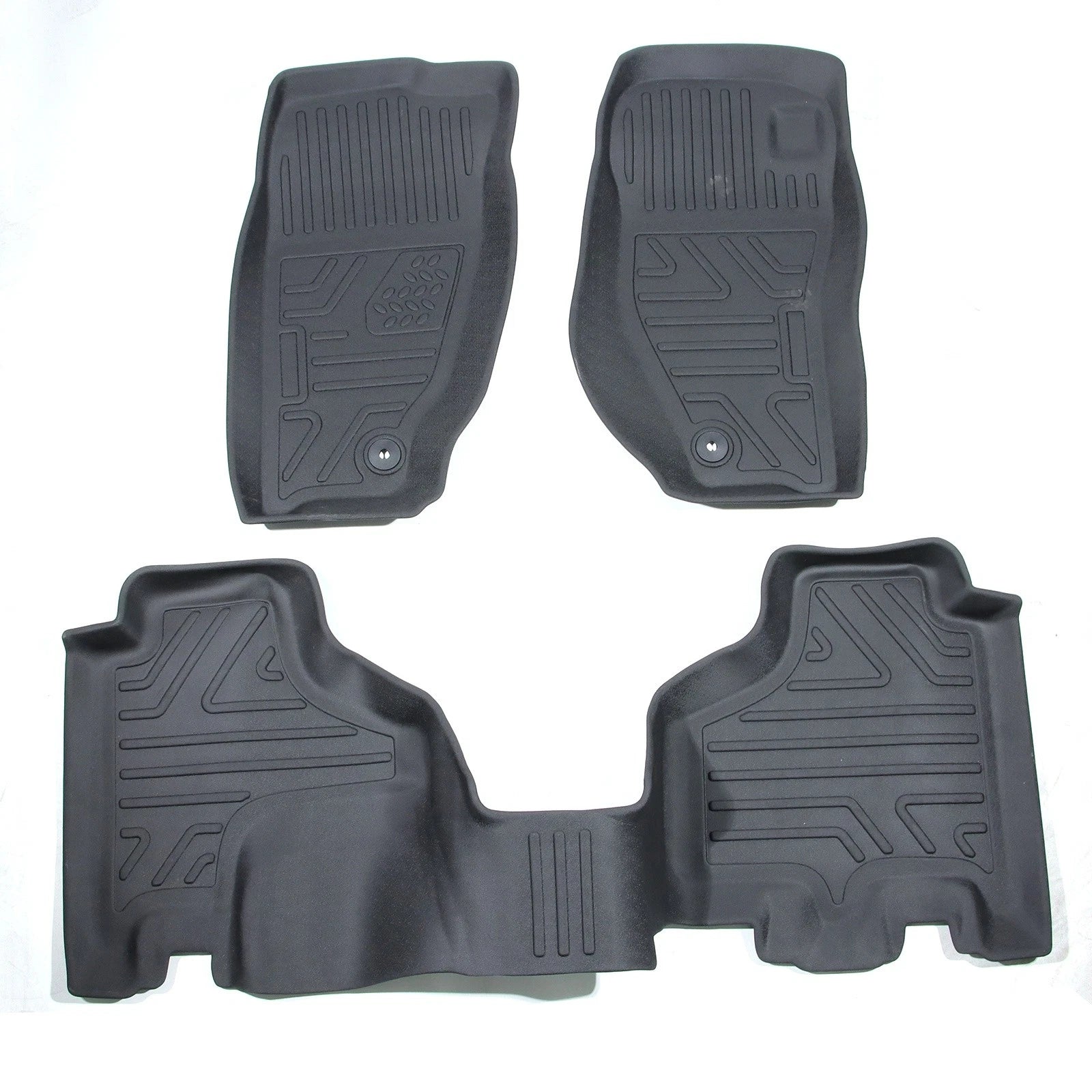 Set of 3 TPE Rubber All Weather Floor Mats for Jeep Liberty (2008–2012)