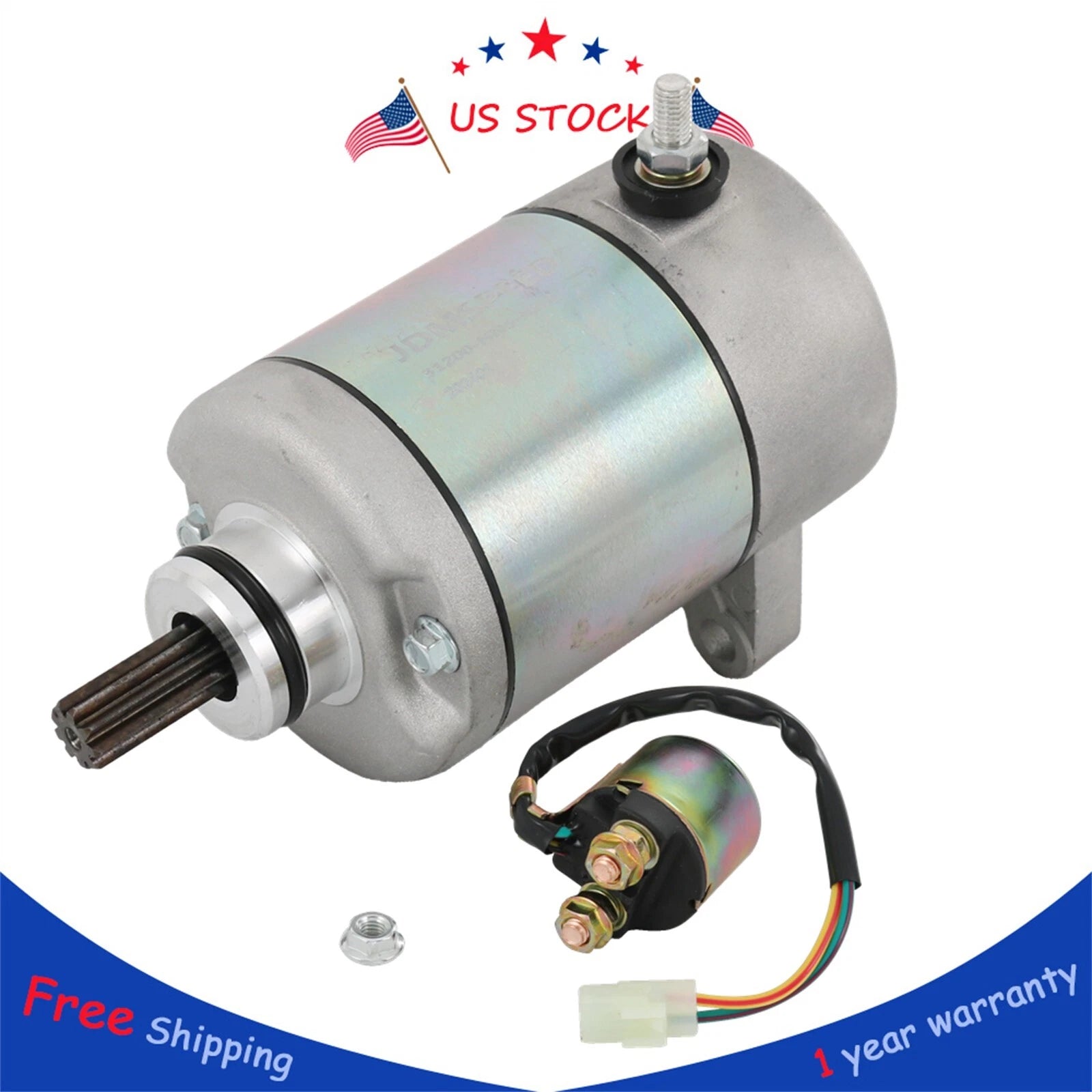 Starter & Relay for Honda Rancher 350 TRX350FE (2000–2006)