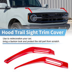 Hood Hinge Cover for Ford Bronco (2021–2024) Red Trail Sight Trim