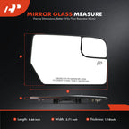 Passenger Power Mirror Glass with Spotter for Ford Expedition