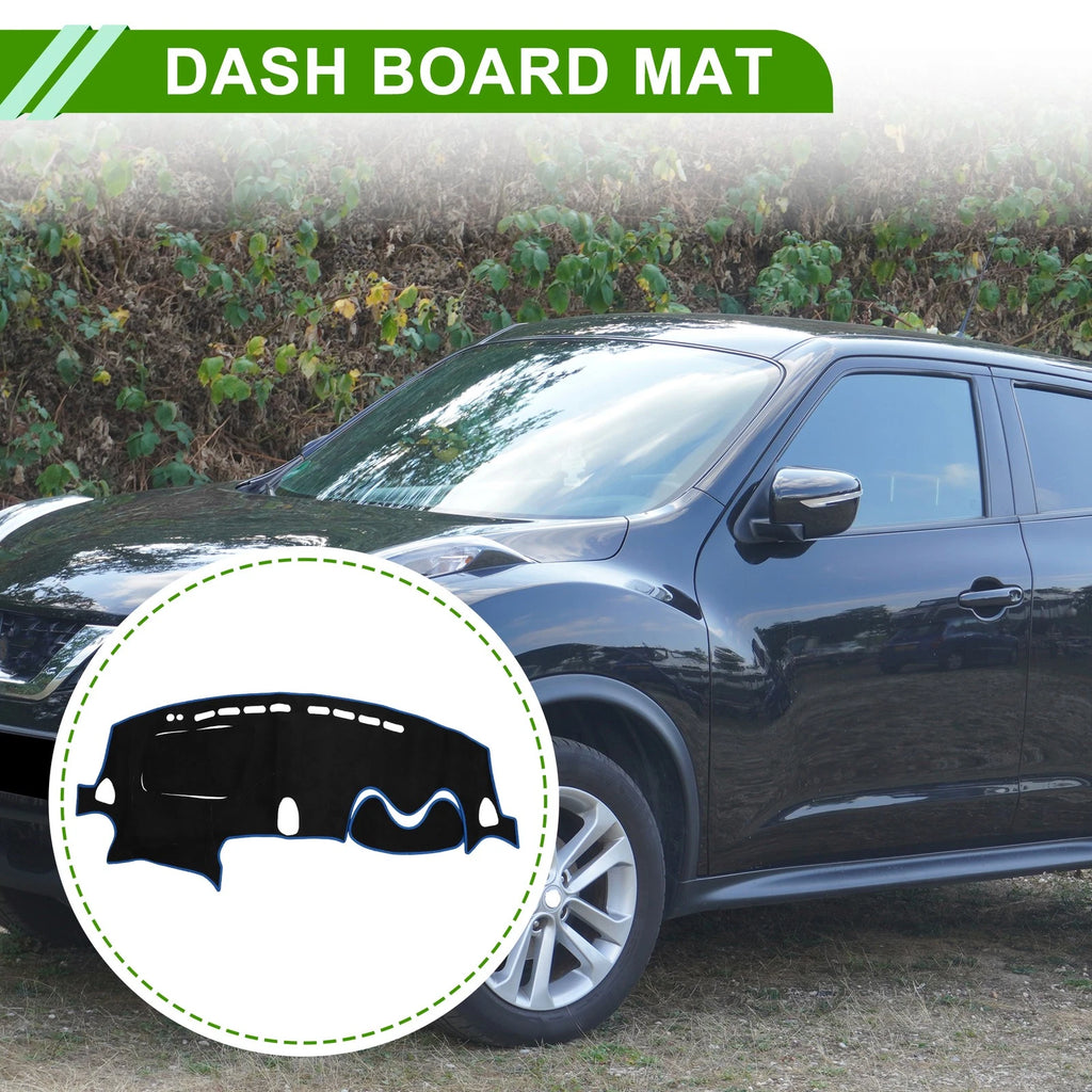 Dashboard Cover Mat for Nissan Juke F15 (2011–2019) Sun Protector Black Blue