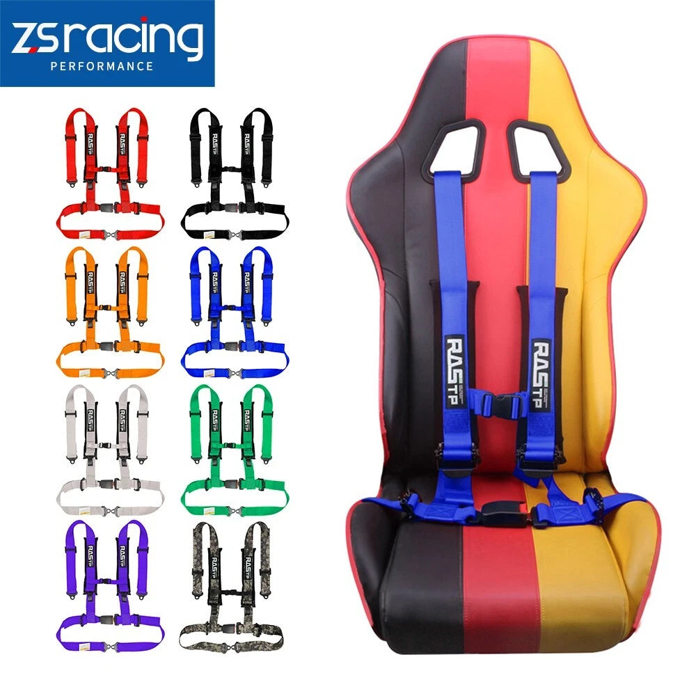 Set of 4 Universal 2" Racing Seat Belt Harness for ATV UTV Go-Kart