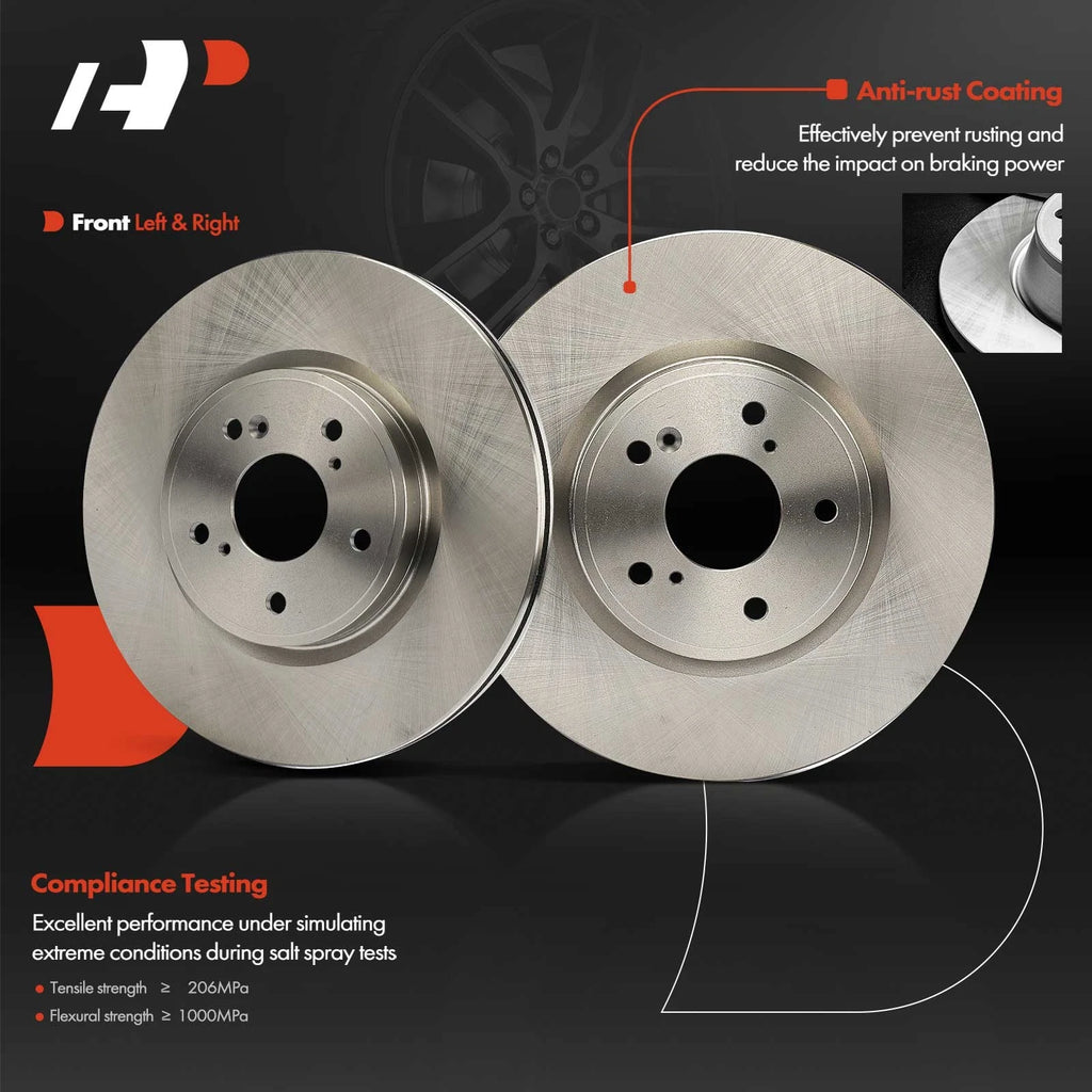 Front Disc Brake Rotors for Honda CR-V (2017–2023) Acura Integra