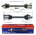 2X Front CV Axle Shafts for Audi A4 Quattro AWD (2006–2008)