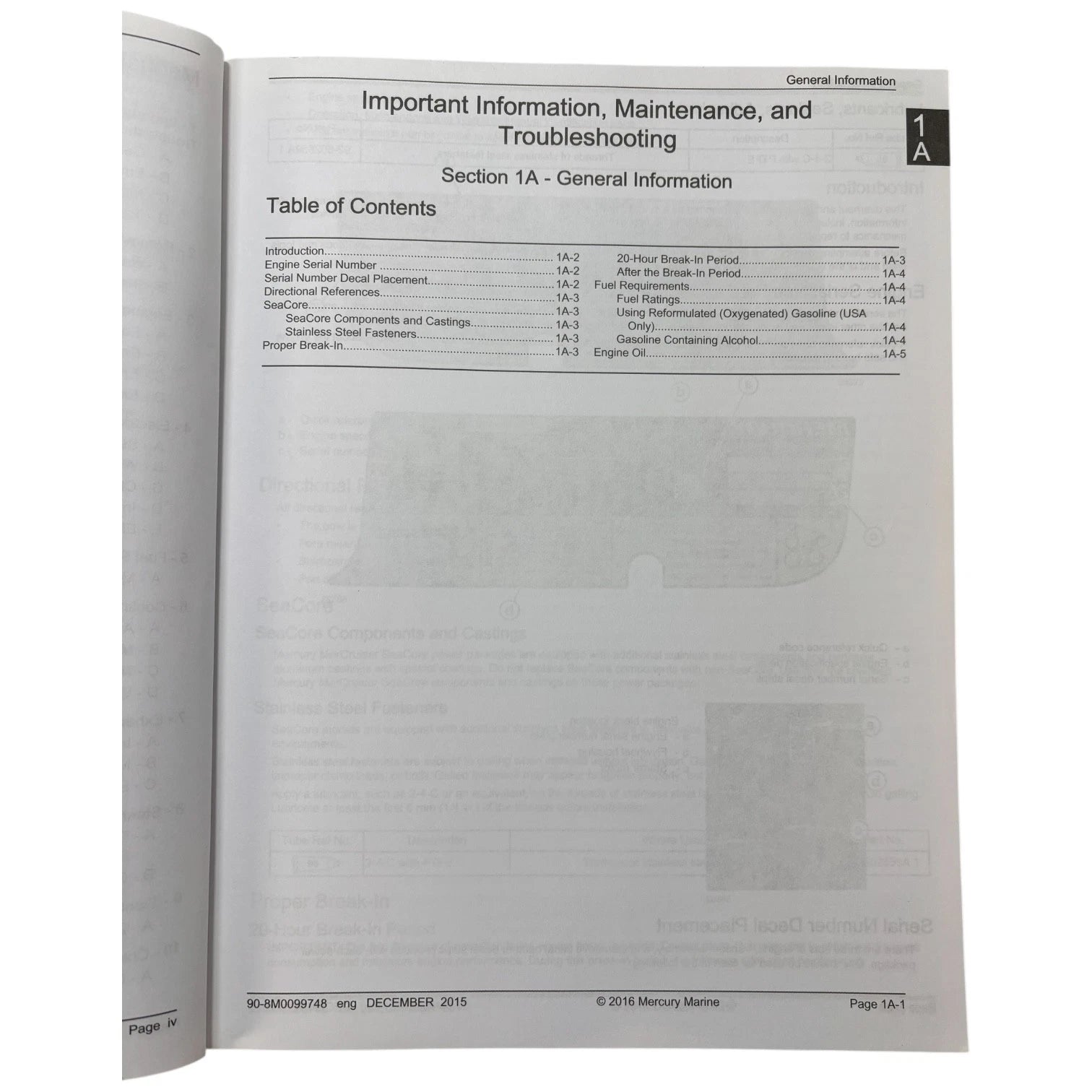 Service Manual for Mercury MerCruiser 6.2L (2015) 90-8M0099748