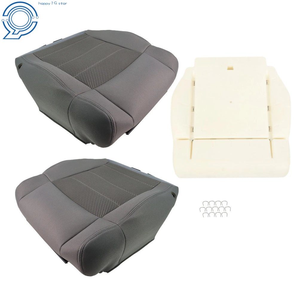 Seat Cover Set for Jeep Wrangler (2007–2012) with Driver Foam Pad