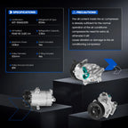 A/C Compressor with Clutch for Hyundai Elantra and Kia Soul (2011-2013)