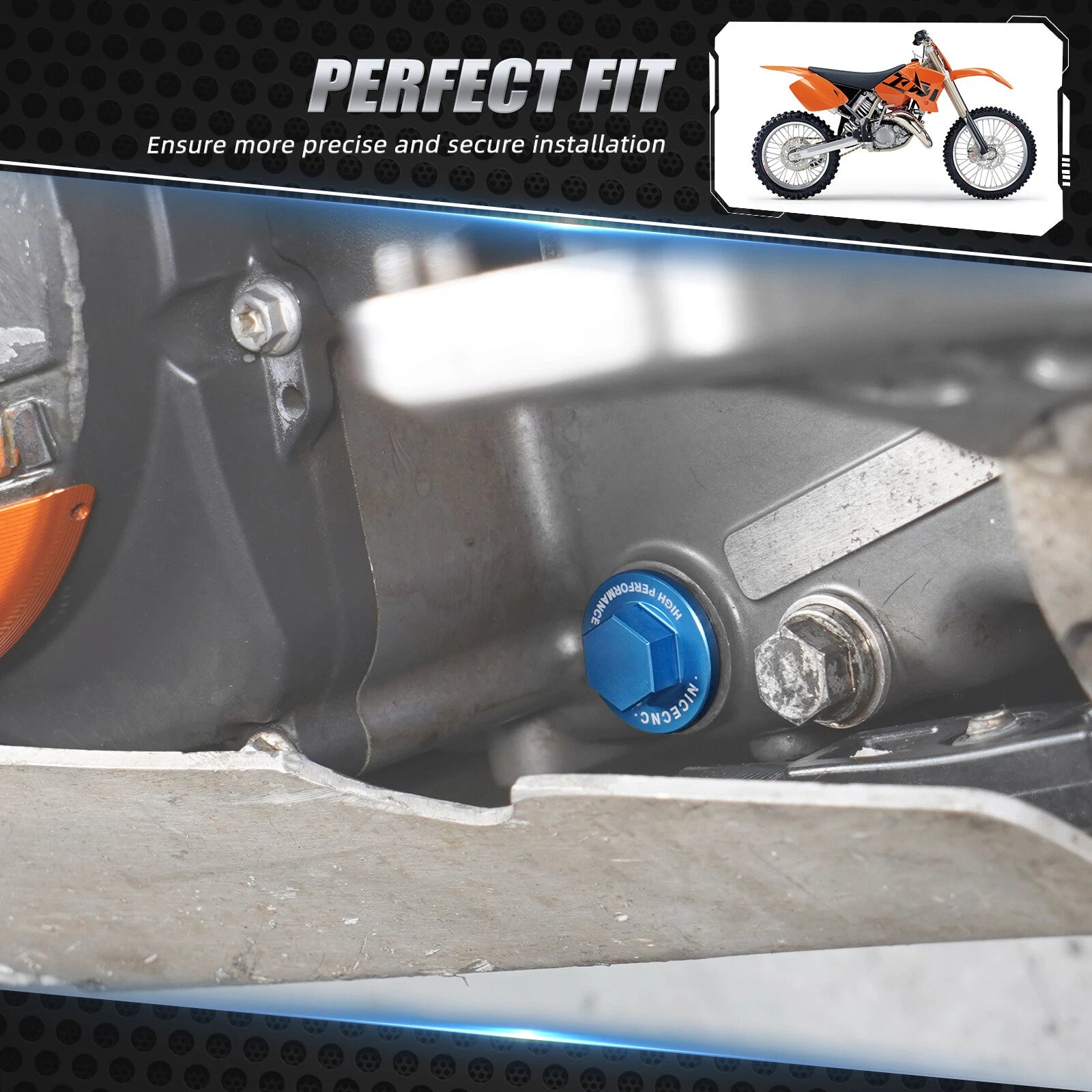 Left Magnetic Oil Drain Plug for Husqvarna 250 350 450 501 FC FE FS FX (2014–2026)
