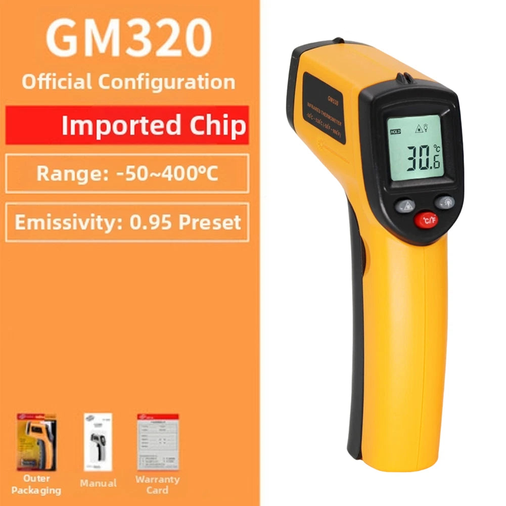 GM320 Handheld Digital Thermometer for Electrical Connections and Motors