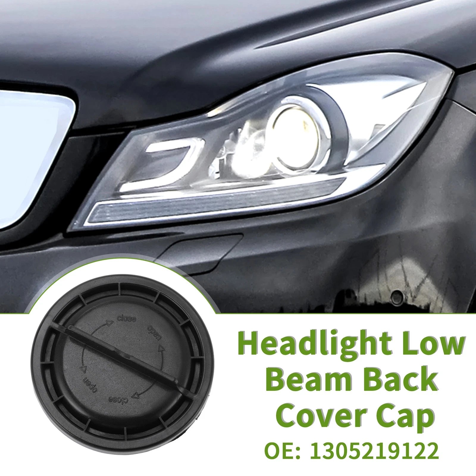 Headlight Dust Cap No.1305219122 for Mercedes-Benz W204 (2007–2014)