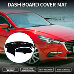 Dashboard Cover Mat for Mazda 3 Axela (2009–2013) Sun Protector Black Blue