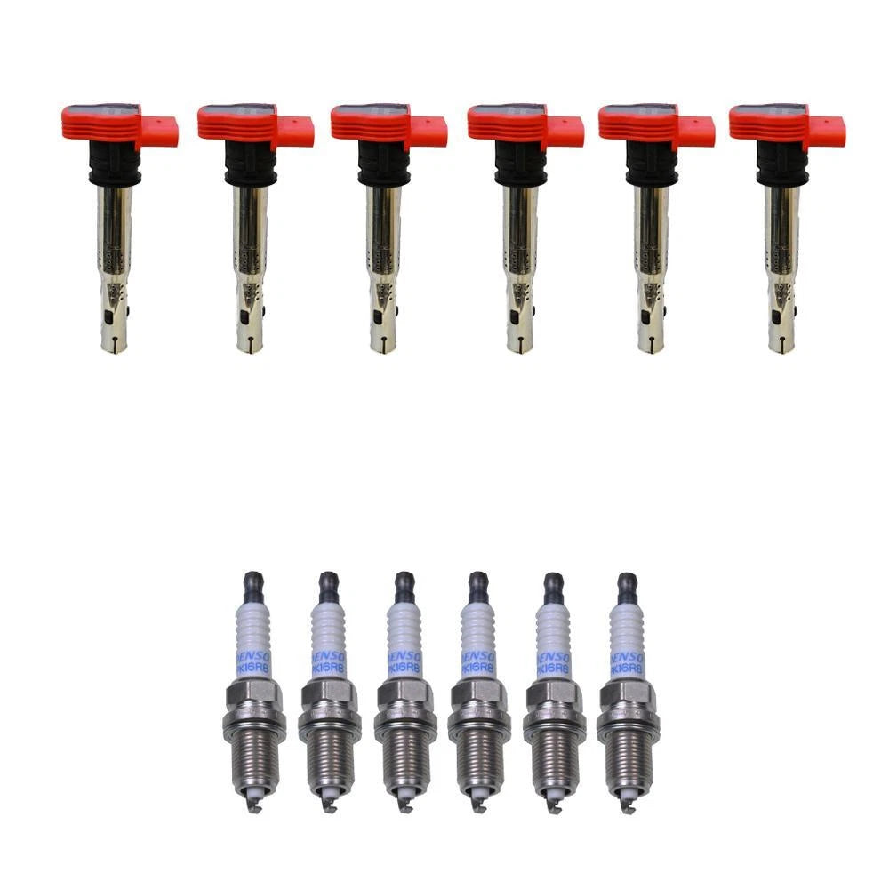 Set of 6 Denso Ignition Coils for (Double Platinum, Gap 0.032)